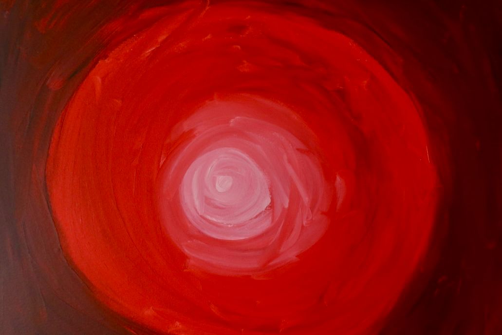 The rapture. acrylic on canvas painting (40 × 60 cm) by Amsterdam artist Michelle Amo
