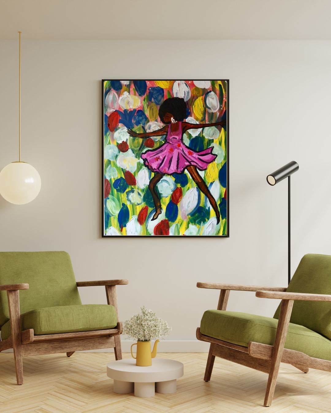 Life oh Life print framed on a wall
