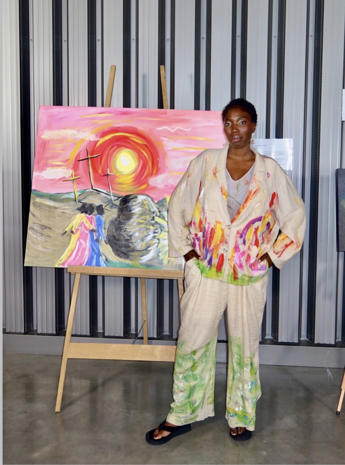 Michelle Amo at exhibition